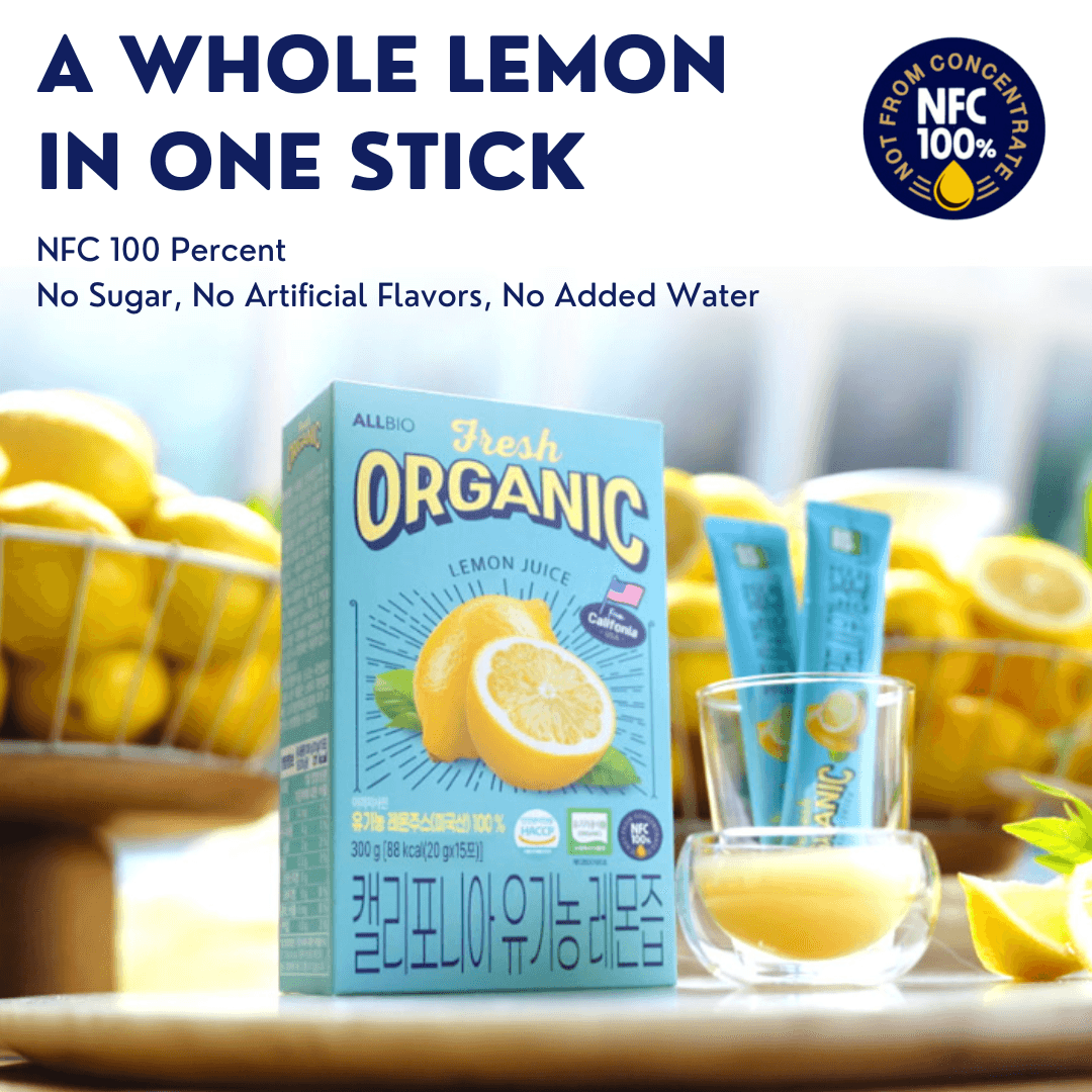 Organic Lemon Juice Sticks